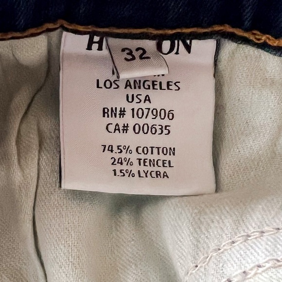 Hudson Dakota Piped Detail Super Skinny Denim Jeans Womens Sz 32 - Picture 10 of 16